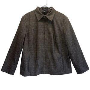 Parisian Signature Blazer in Neutral Browns. Size 14W